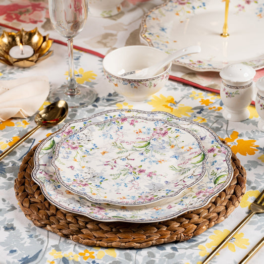 Flower Bed 51 Pcs Dinner Set - Vigneto