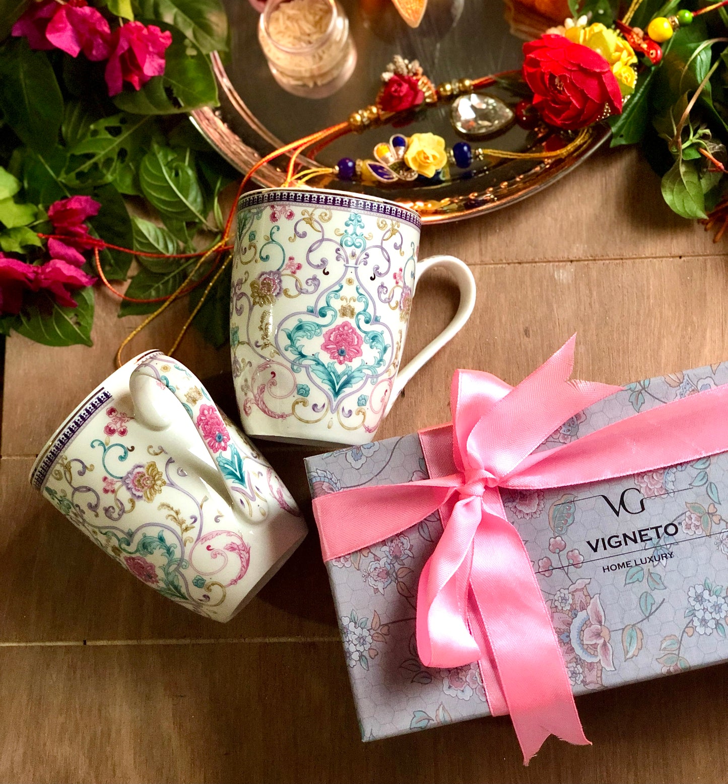 Pastel Coffee Mugs (Set of 2, 300 ML) - Vigneto