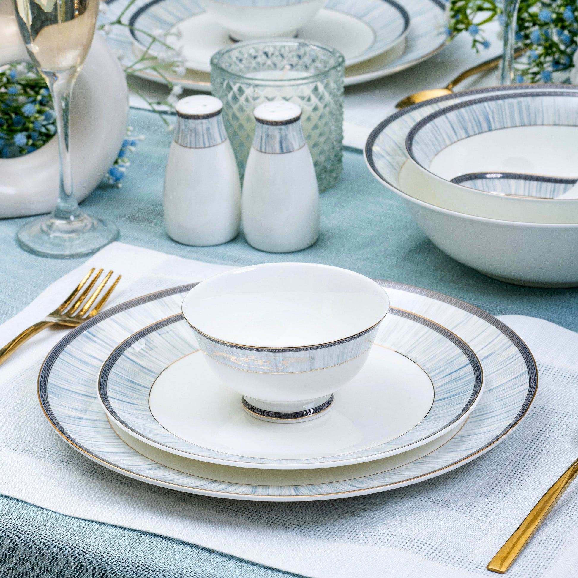 Royal Cascade 51 Pcs Dinner Set – Vigneto - Main Image