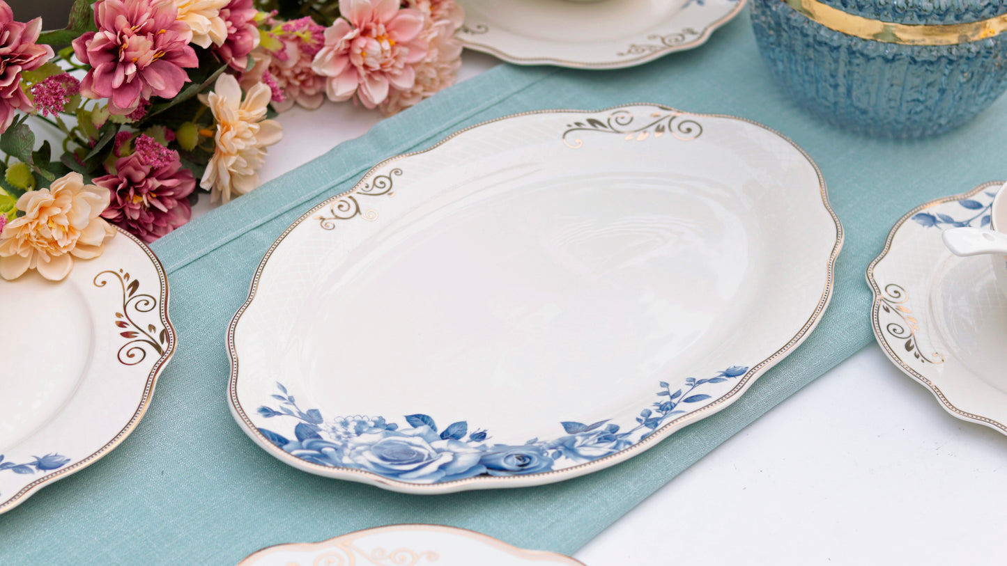 Azure Gold 36 Pcs Dinner Set - Vigneto