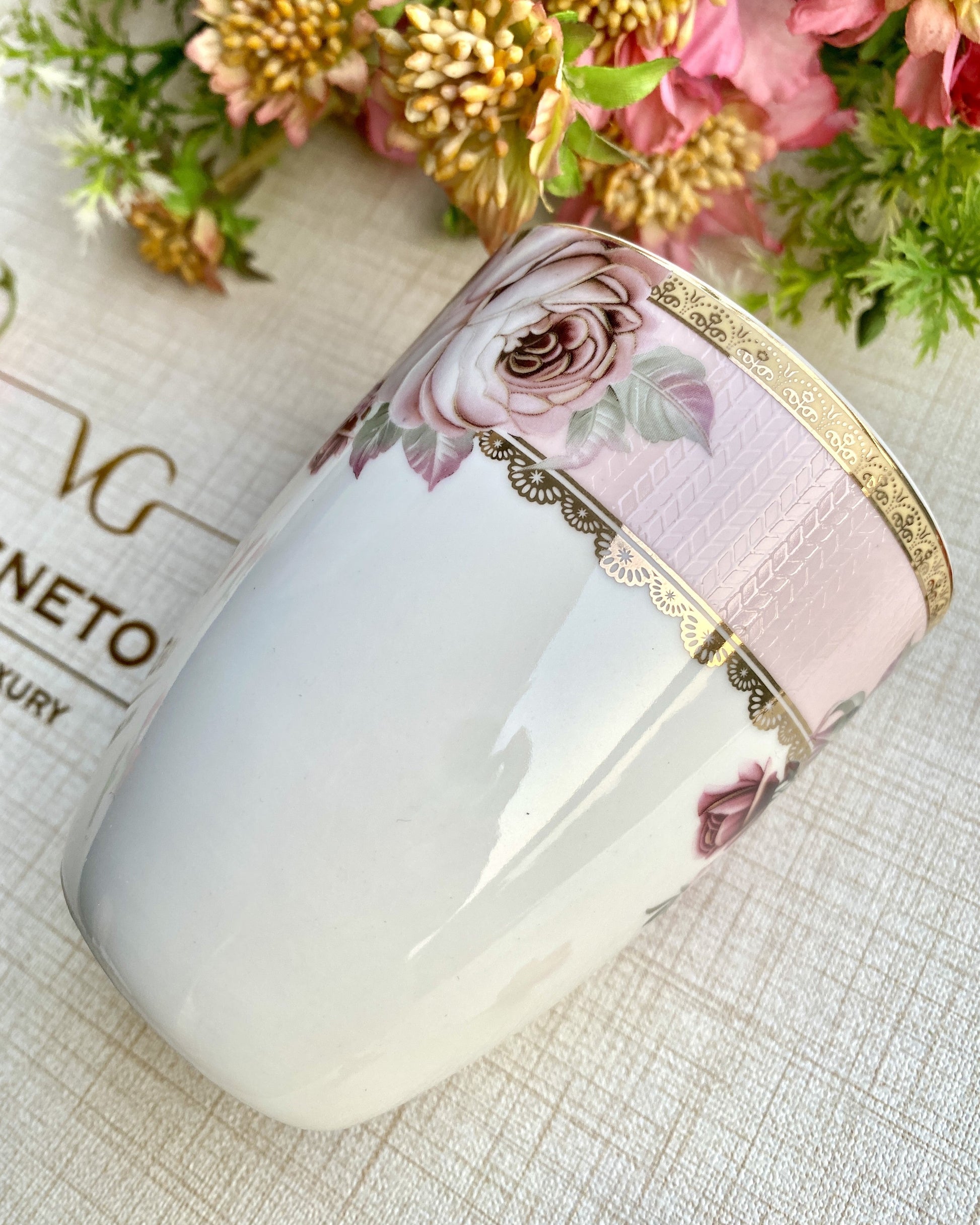 Rose Garden Coffee Mugs (Set of 2, 300 ML) - Vigneto