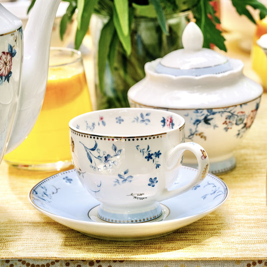 Spring Meadows Cup and Saucer Set (6 Cups and 6 Saucers) - Vigneto