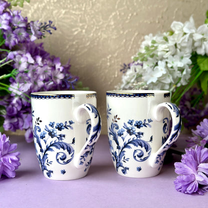 Midnight Blue Coffee Mugs (Set of 2, 300 ML) - Vigneto