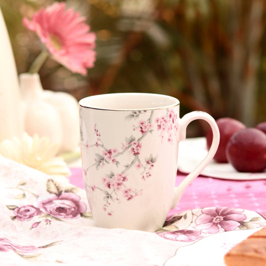 Orchid Bliss Coffee Mugs (Set of 2, 300 ML) - Vigneto