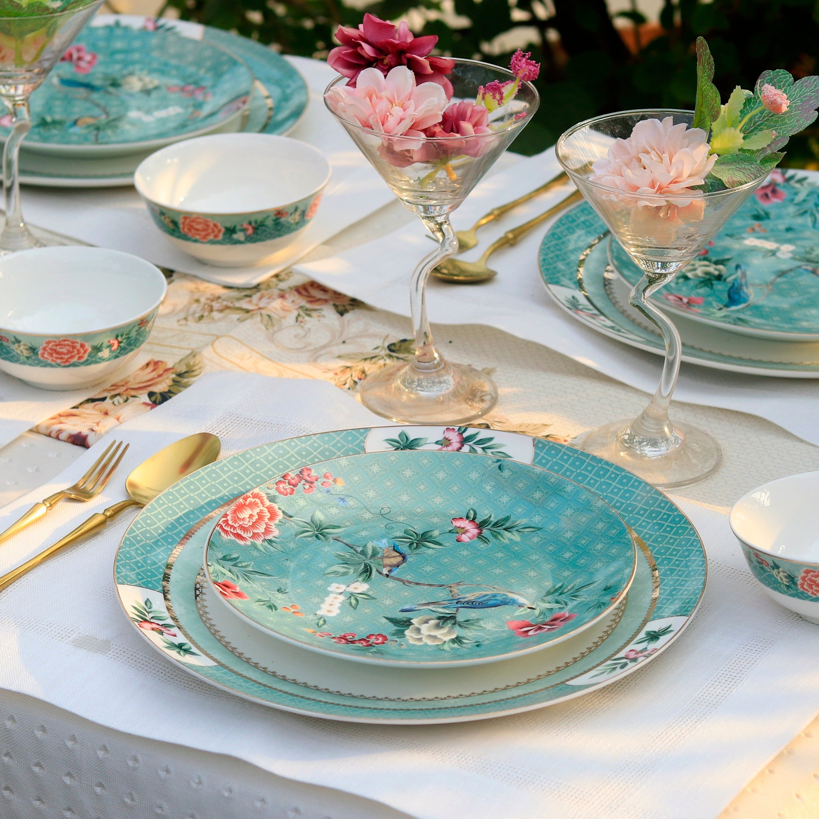 Jade Blossom 36 Pcs Dinner Set