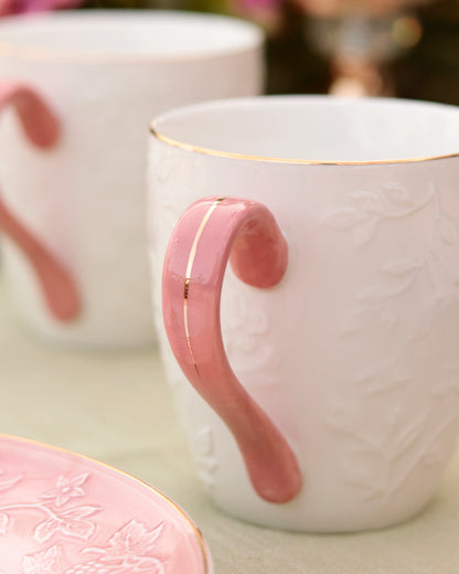 Pink Sapphire Coffee Mugs (Set of 2, 320 ML) - Vigneto