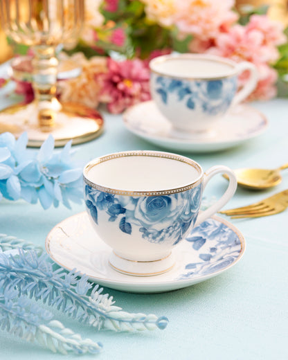 Azure Gold 15 Pcs Tea Set - Vigneto