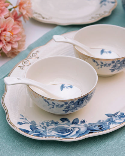 Azure Gold 36 Pcs Dinner Set - Vigneto