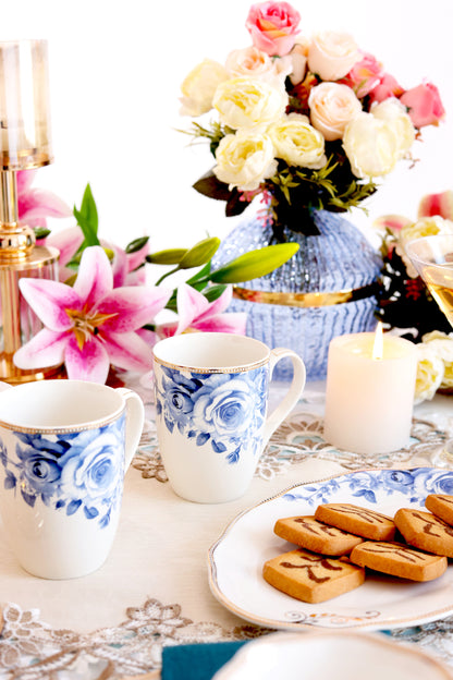 Azure gold Coffee Mugs and Tray