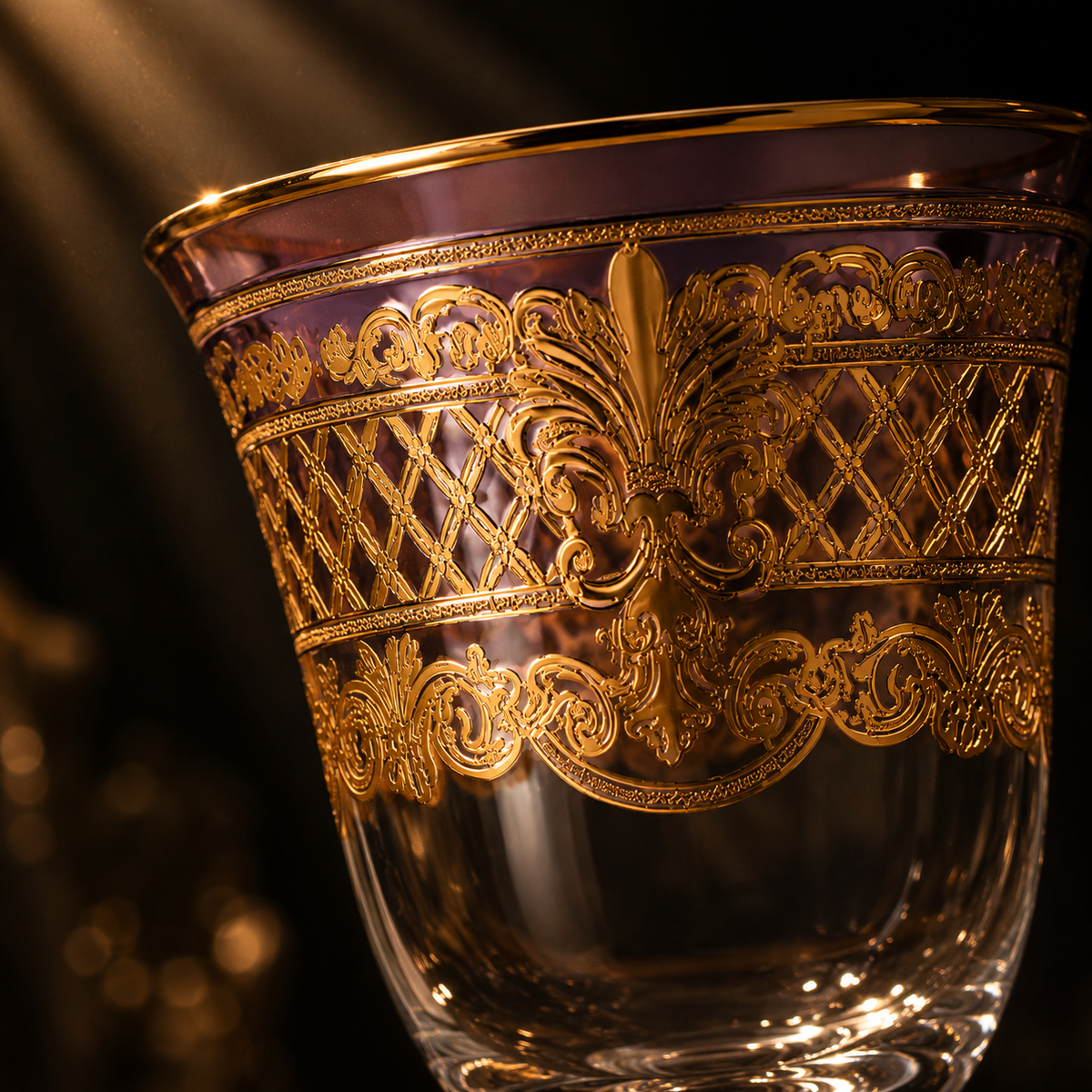 Chateau Imperial 6 Pcs Wine Glasses (Palace Collection, 24K Gold Etched)