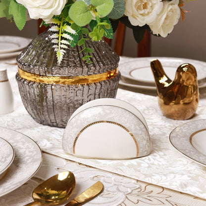 Fleur in Grey 37 Pcs Dinner Set