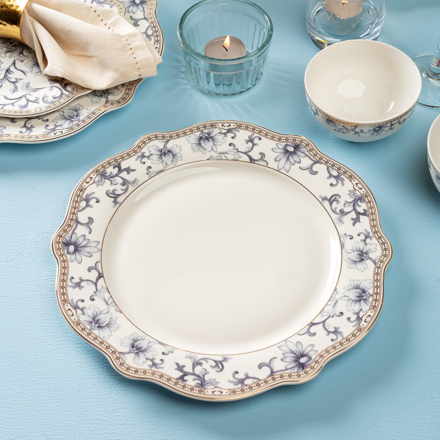 Royal Blue 10.5" Dinner Plates (Set of 6)