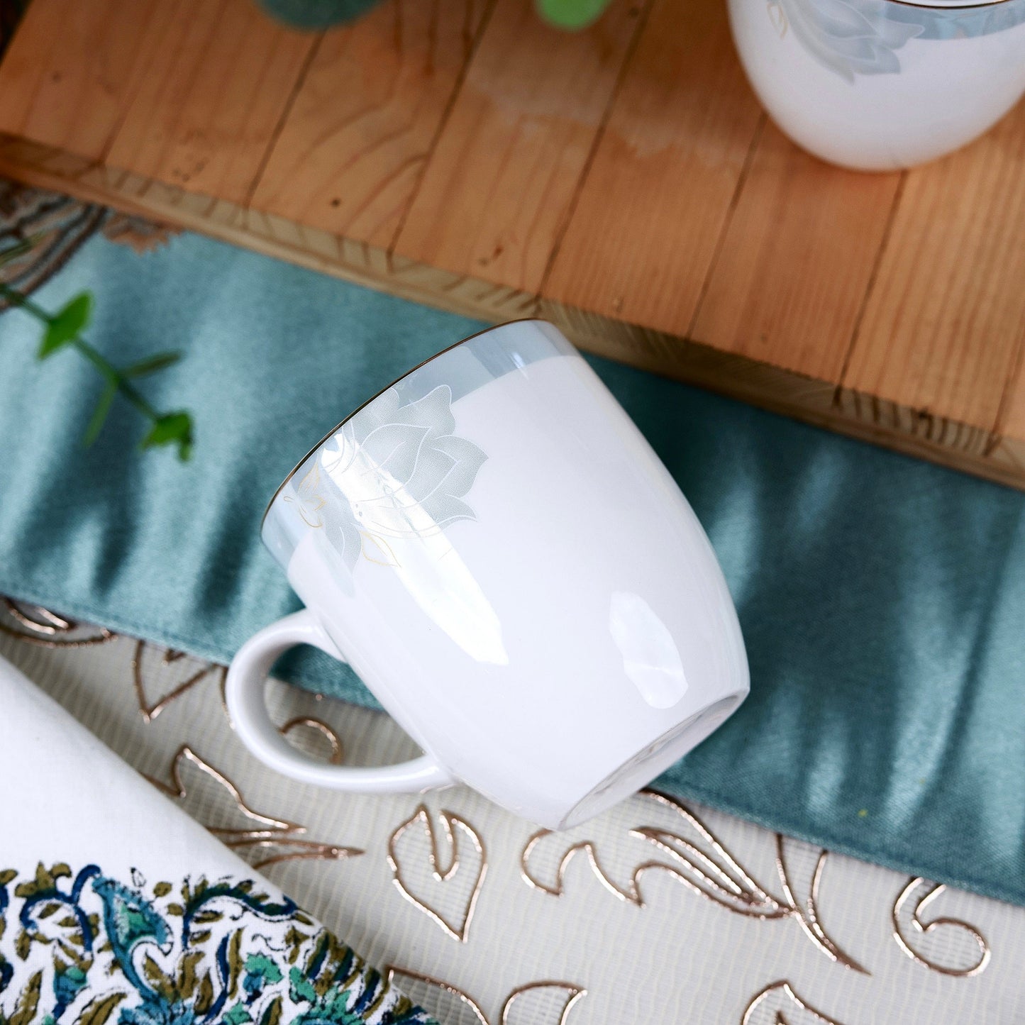 La Pacifique Mug Set (Capacity 180 ML, Set of 6)