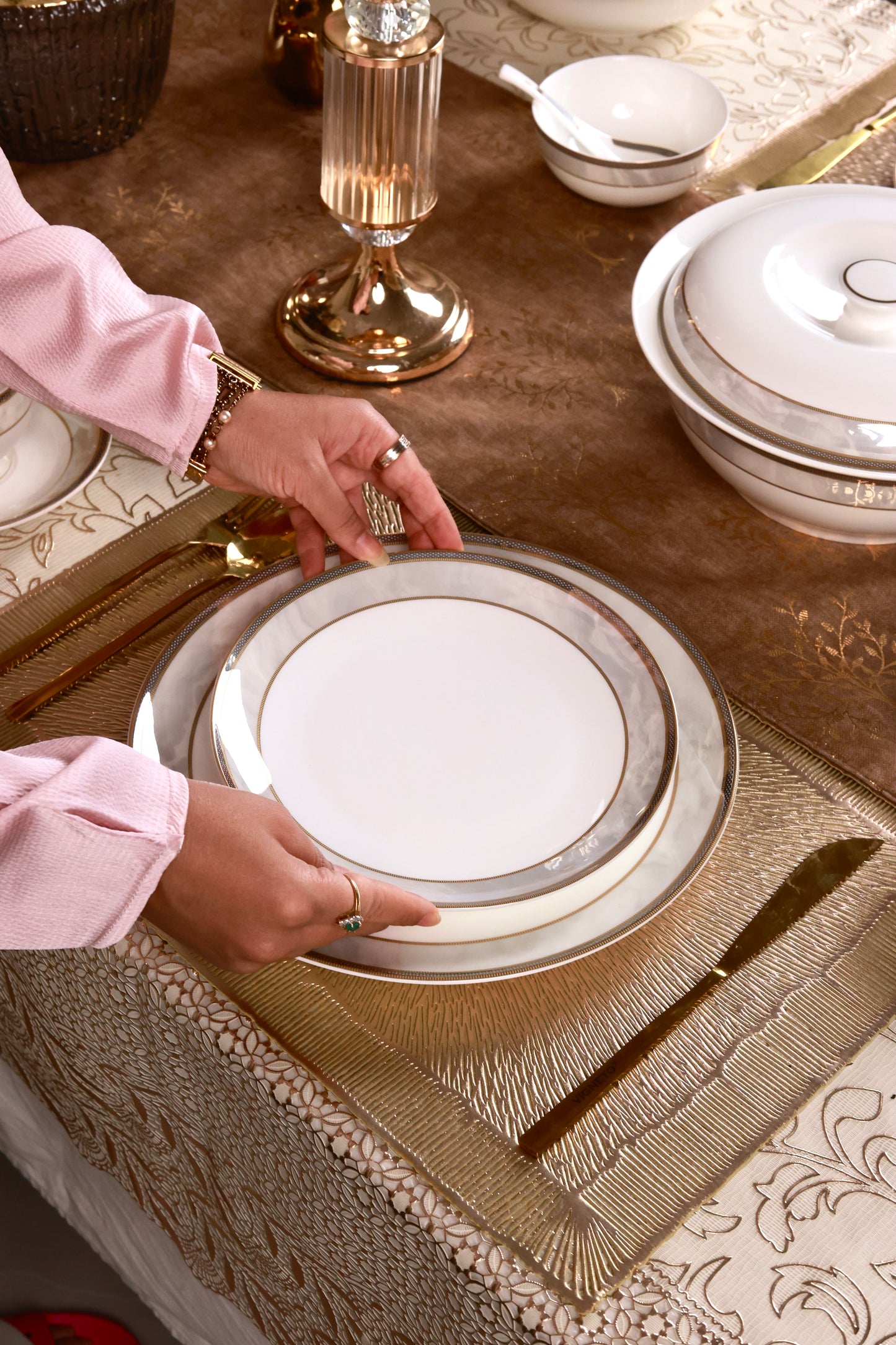 Oyster Pearl 51 Pcs Dinner Set