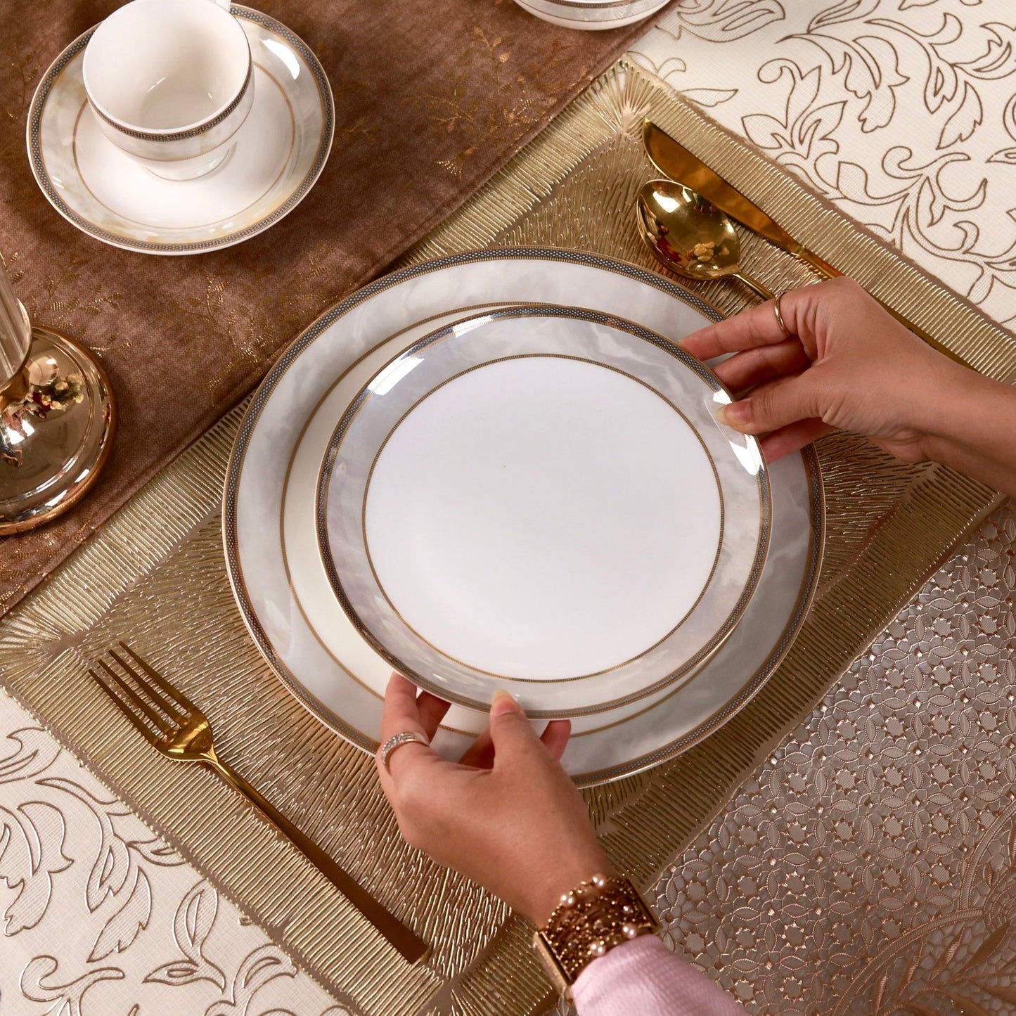 Oyster Pearl 37 Pcs Dinner Set