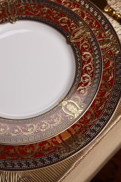 Crown Imperial 36 Pcs Dinner Set (Palace Collection, 24K Embossed Gold)