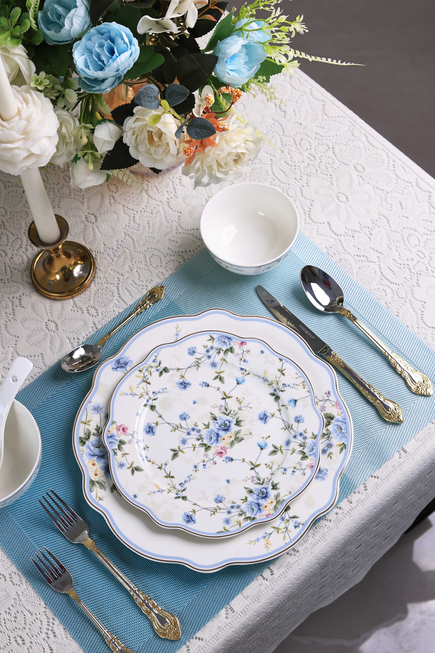 Yorkshire Bloom 59 Pcs Dinner Set