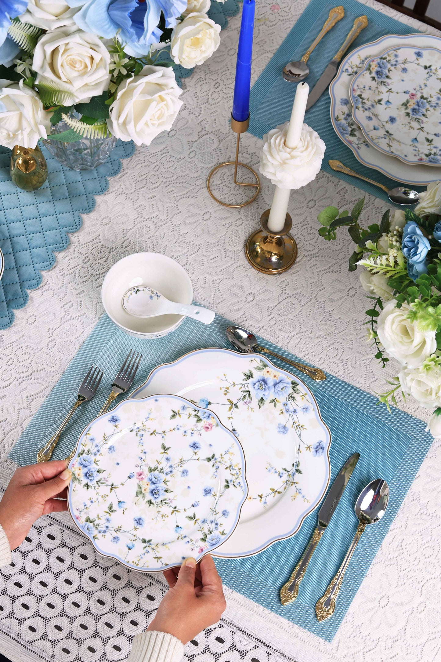 Yorkshire Bloom 42 Pcs Dinner Set