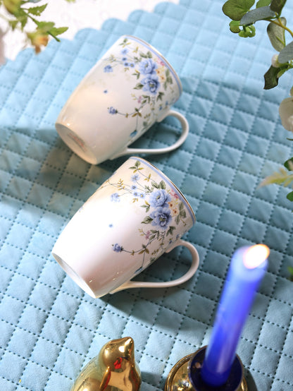 Yorkshire Bloom Coffee Mugs (Set of 2, 300 ML)