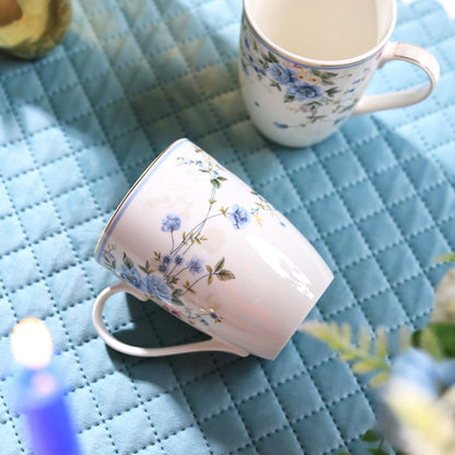 Yorkshire Bloom Coffee Mugs (Set of 2, 300 ML)