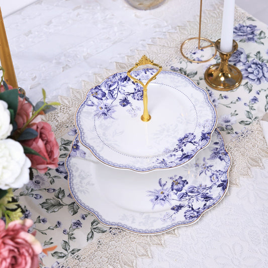 Jardin de Jouy Two Tier Dessert Stand - Vigneto