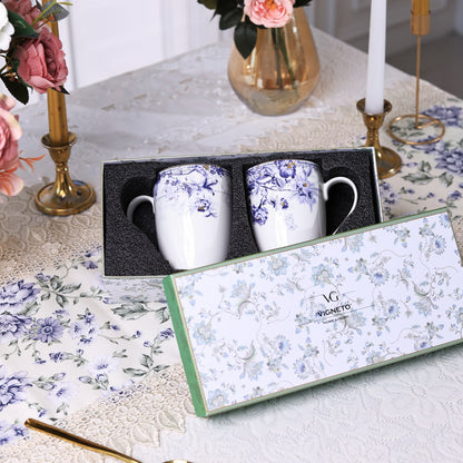 Jardin de Jouy Coffee Mugs (Set of 2, 300 ML) - Vigneto