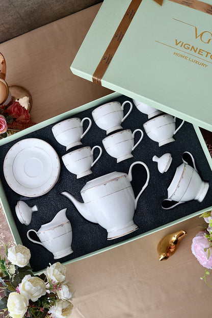 Parisian Gold 15 Pcs Tea Set