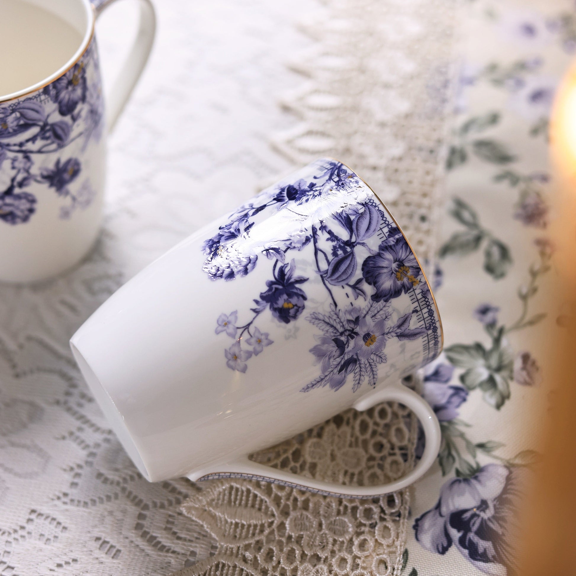 Jardin de Jouy Coffee Mugs (Set of 2, 300 ML) - Vigneto