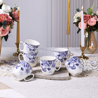 Jardin de Jouy Mug Set (Capacity 200 ML, Set of 6) - Vigneto