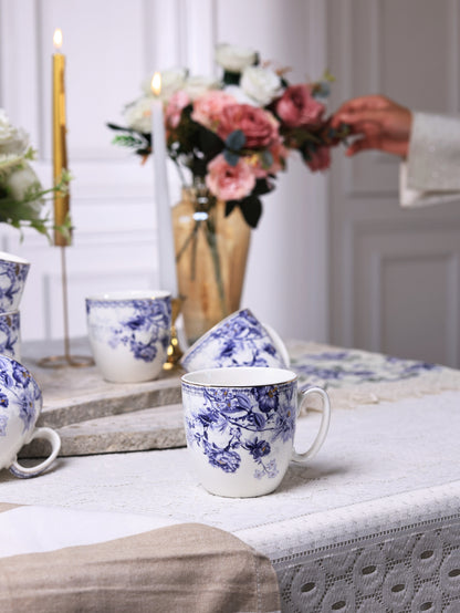 Jardin de Jouy Mug Set (Capacity 200 ML, Set of 6) - Vigneto
