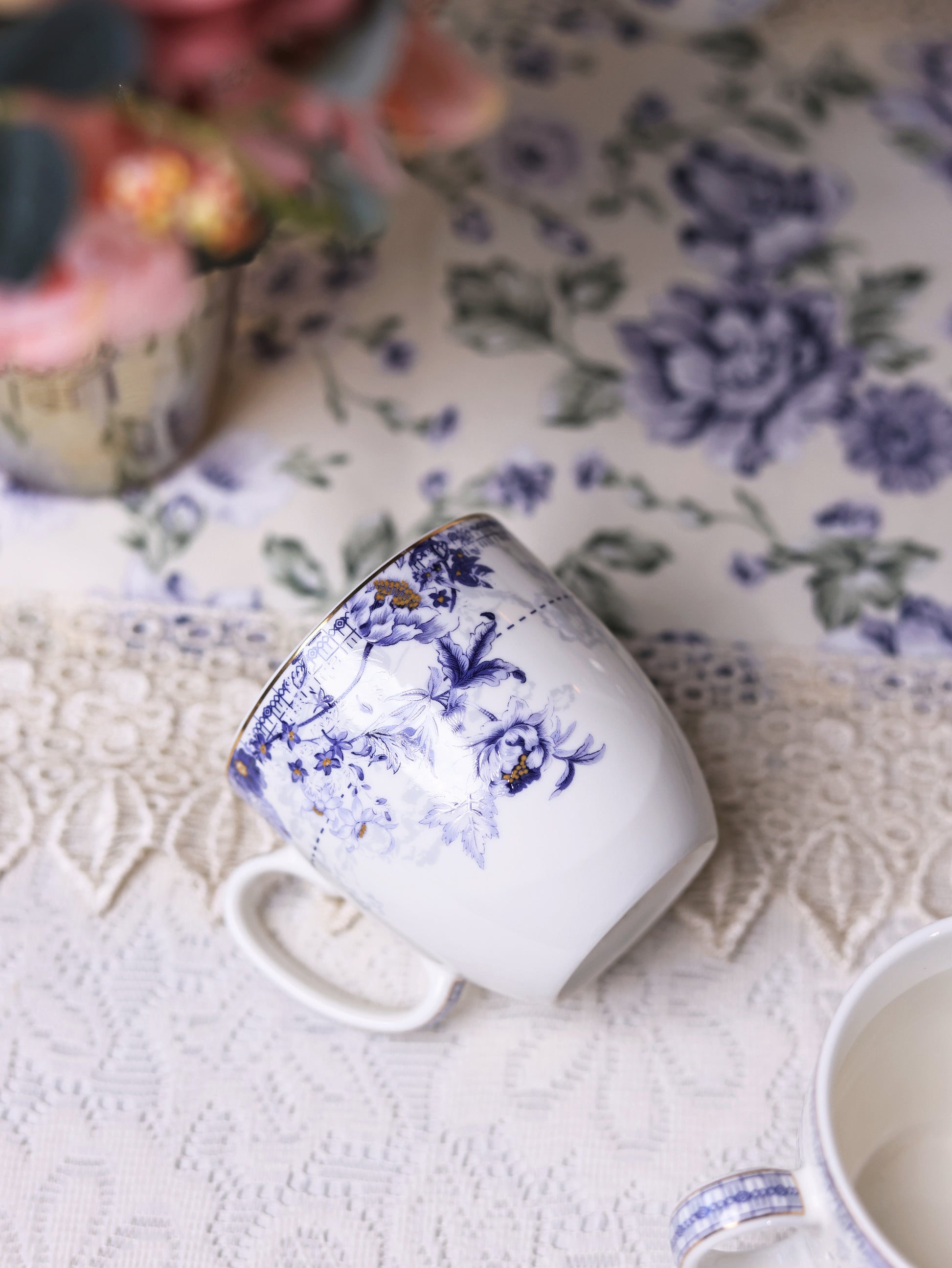 Jardin de Jouy Mug Set (Capacity 200 ML, Set of 6) - Vigneto