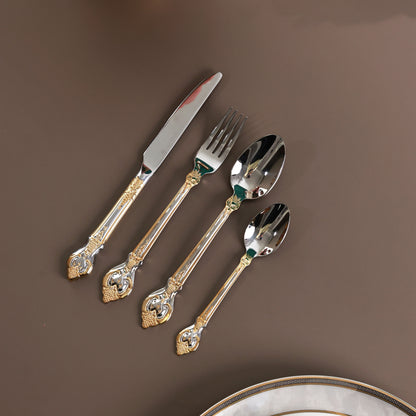 Vineyard Gold 24 Pcs Cutlery Set (Palace Collection, 24K Gold Plated)
