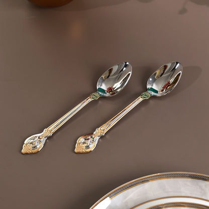 Vineyard Gold 6 Pcs Dinner Spoons (Palace Collection, 24K Gold Plated)
