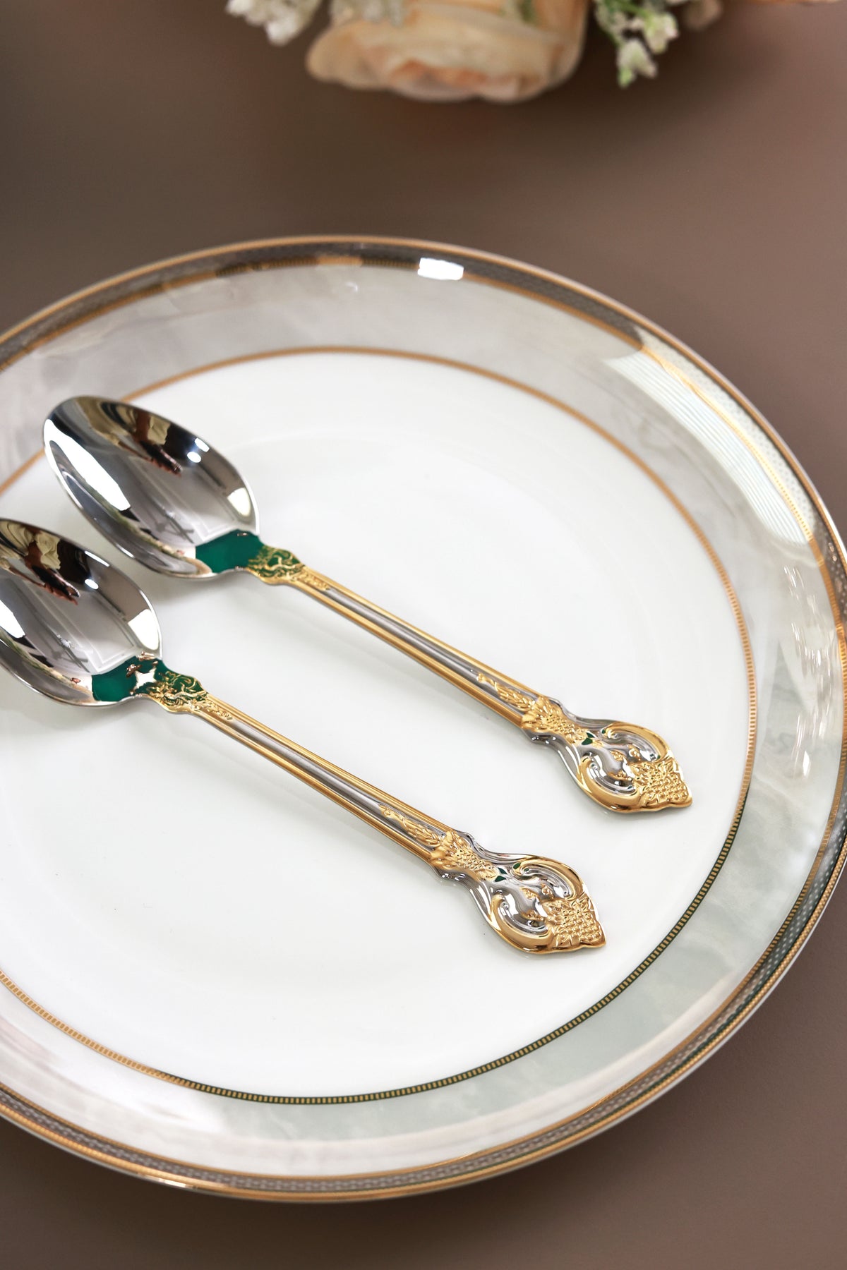Vineyard Gold 24 Pcs Cutlery Set (Palace Collection, 24K Gold Plated)