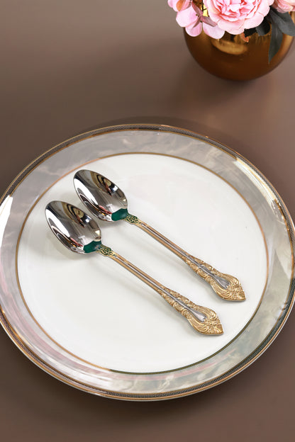 Royal Crest 24 Pcs Cutlery Set (Palace Collection, 24K Gold Plated)