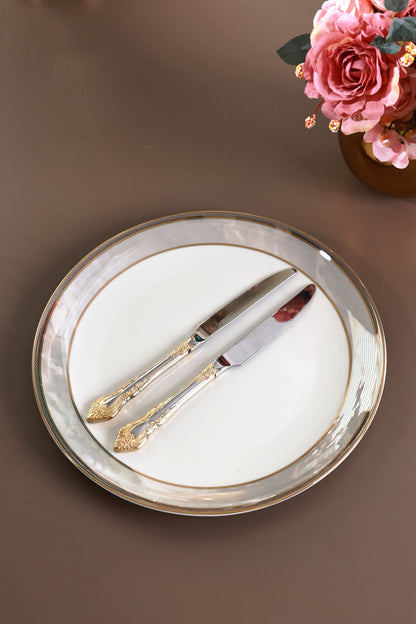 Royal Crest 6 Pcs Knives (Palace Collection, 24K Gold Plated)