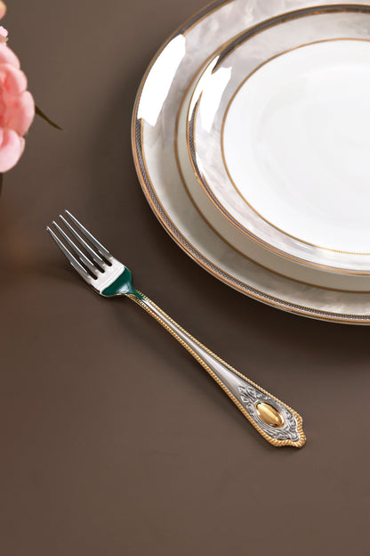 Empress Gold 24 Pcs Cutlery Set (Palace Collection, 24K Gold Plated)