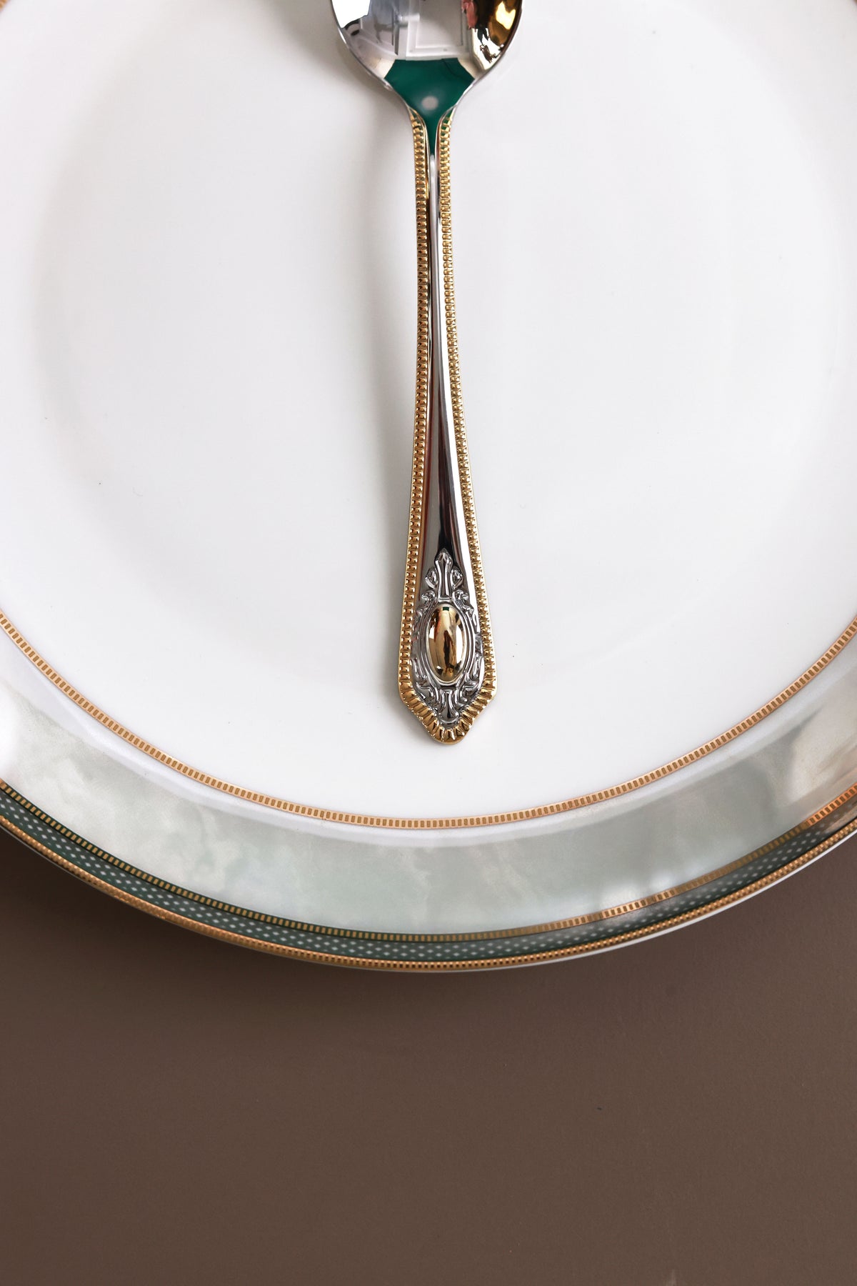 Empress Gold 6 Pcs Dinner Spoons (Palace Collection, 24K Gold Plated)