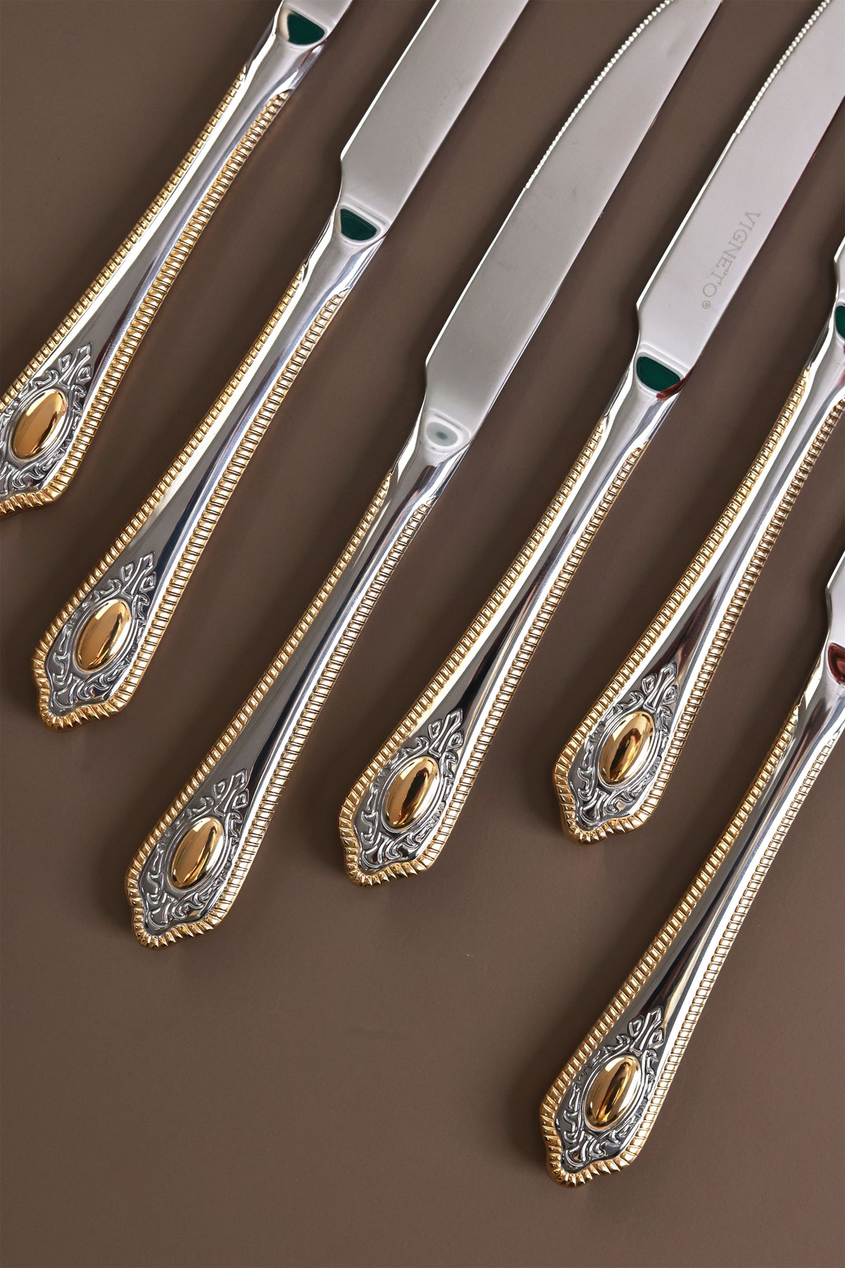 Empress Gold 6 Pcs Knives (Palace Collection, 24K Gold Plated)