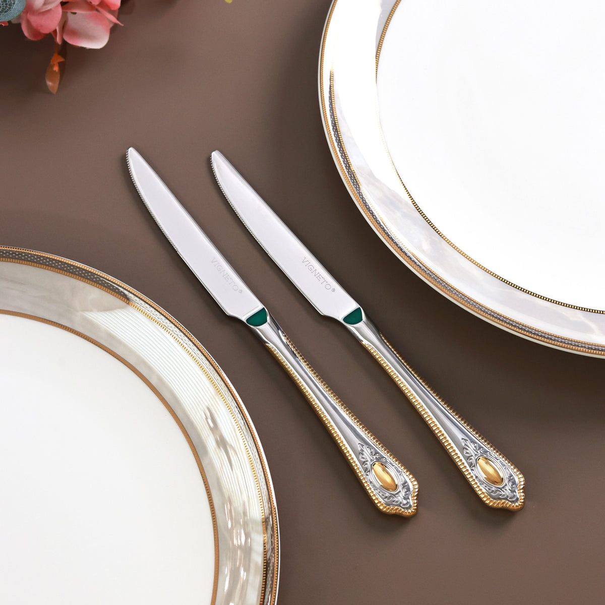 Empress Gold 6 Pcs Knives (Palace Collection, 24K Gold Plated)
