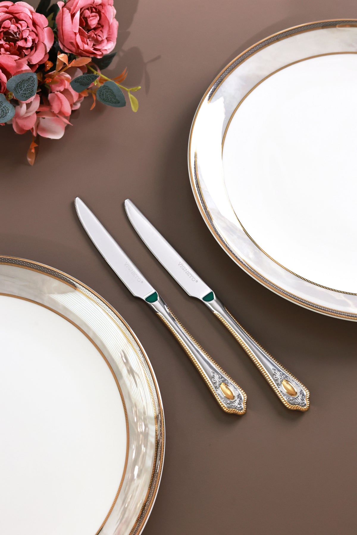 Empress Gold 24 Pcs Cutlery Set (Palace Collection, 24K Gold Plated)