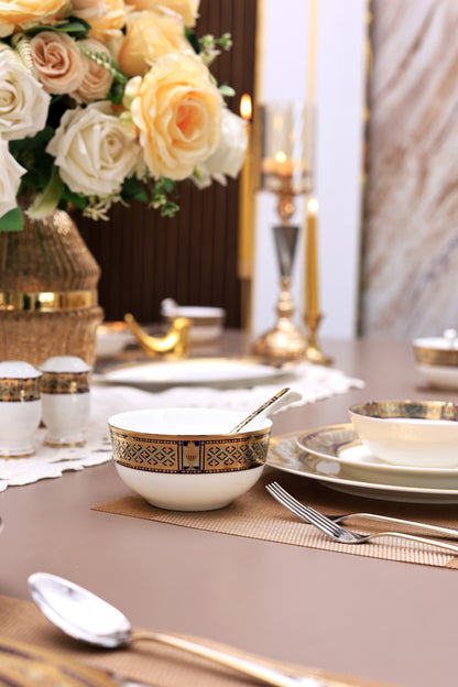 Tresor du Palais 42 Pcs Dinner Set (Palace Collection, 24K Embossed Gold) - Vigneto