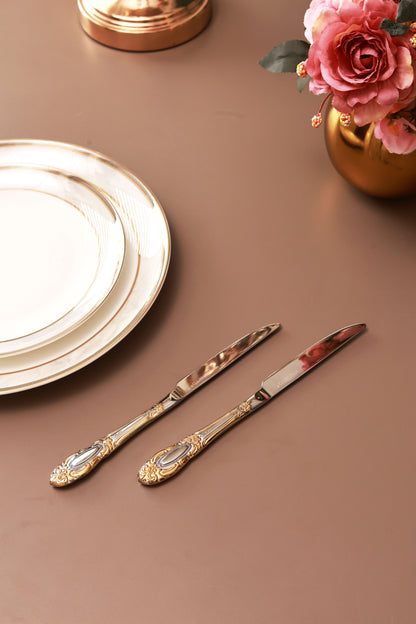 Regal Medallion 6 Pcs Knives (Palace Collection, 24K Gold Plated)