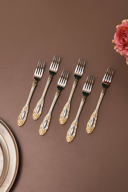 Regal Medallion 24 Pcs Cutlery Set (Palace Collection, 24K Gold Plated)