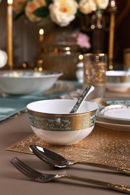 Rococo Majeste 42 Pcs Dinner Set (Palace Collection, 24K Embossed Gold)