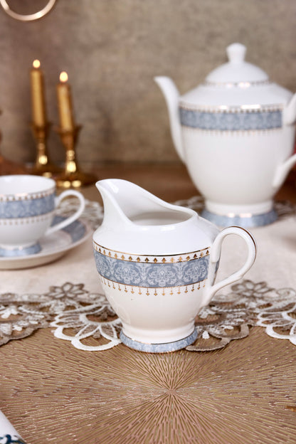 Georgian Blue 15 Pcs Tea Set