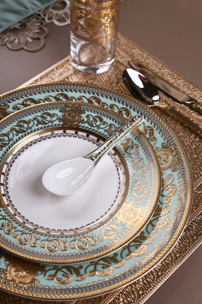 Rococo Majeste 42 Pcs Dinner Set (Palace Collection, 24K Embossed Gold)