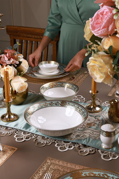 Rococo Majeste 42 Pcs Dinner Set (Palace Collection, 24K Embossed Gold)