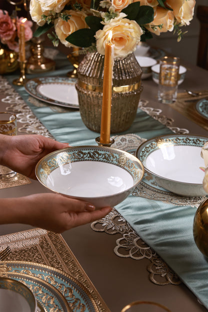 Rococo Majeste 42 Pcs Dinner Set (Palace Collection, 24K Embossed Gold)