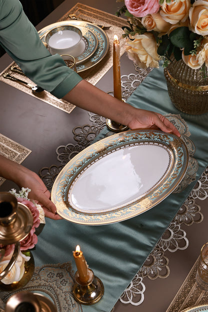 Rococo Majeste 42 Pcs Dinner Set (Palace Collection, 24K Embossed Gold)